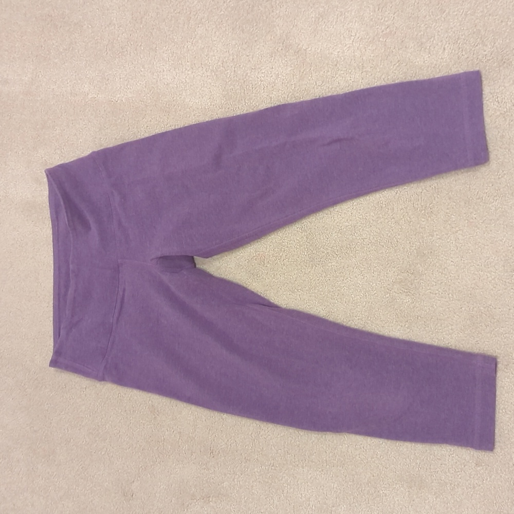 Purple Lululemon Crops Size 4